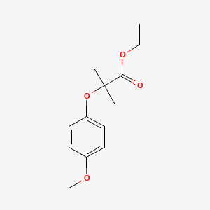 molecular formula C13H18O4 B3749047 ethyl 2-(4-methoxyphenoxy)-2-methylpropanoate CAS No. 18672-05-4