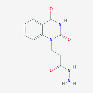 molecular formula C11H12N4O3 B374907 3-(2,4-dioxo-3,4-dihydroquinazolin-1(2H)-yl)propanohydrazide CAS No. 199915-80-5