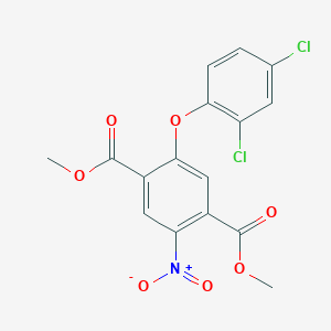 molecular formula C16H11Cl2NO7 B374909 Dimethyl 2-(2,4-dichlorophenoxy)-5-nitrobenzene-1,4-dicarboxylate CAS No. 313492-95-4