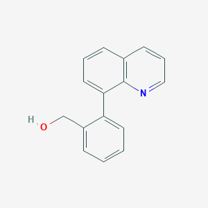 molecular formula C16H13NO B3749093 (2-quinolin-8-ylphenyl)methanol 