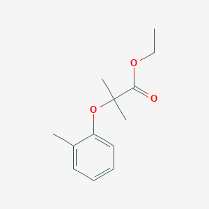 molecular formula C13H18O3 B3749101 ethyl 2-methyl-2-(2-methylphenoxy)propanoate 