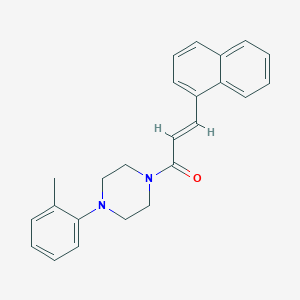 molecular formula C24H24N2O B3749127 1-(2-methylphenyl)-4-[3-(1-naphthyl)acryloyl]piperazine 