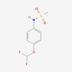 molecular formula C8H9F2NO3S B3749131 N-[4-(difluoromethoxy)phenyl]methanesulfonamide 