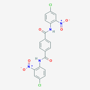 molecular formula C20H12Cl2N4O6 B374914 N,N'-Bis-(4-chloro-2-nitro-phenyl)-terephthalamide 