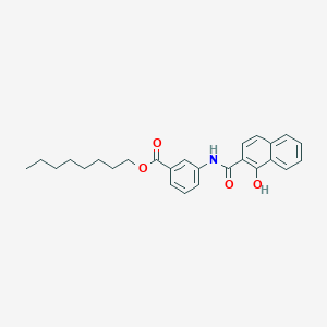 molecular formula C26H29NO4 B374916 Octyl 3-[(1-hydroxy-2-naphthoyl)amino]benzoate 