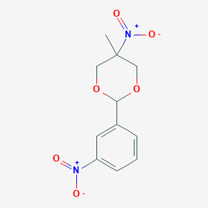 molecular formula C11H12N2O6 B374919 5-Methyl-5-nitro-2-(3-nitrophenyl)-1,3-dioxane CAS No. 299931-06-9