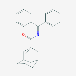 molecular formula C24H25NO B374920 N-(diphenylmethylene)-1-adamantanecarboxamide 