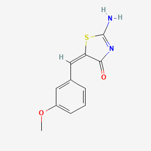 molecular formula C11H10N2O2S B3749234 2-imino-5-(3-methoxybenzylidene)-1,3-thiazolidin-4-one 