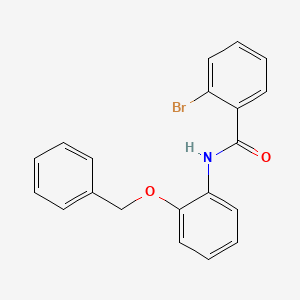 molecular formula C20H16BrNO2 B3749248 N-[2-(benzyloxy)phenyl]-2-bromobenzamide 