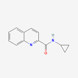 molecular formula C13H12N2O B3749280 N-cyclopropyl-2-quinolinecarboxamide 