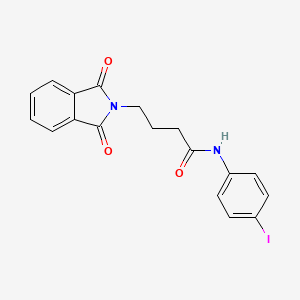 molecular formula C18H15IN2O3 B3749304 4-(1,3-dioxo-1,3-dihydro-2H-isoindol-2-yl)-N-(4-iodophenyl)butanamide 