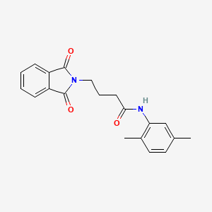 molecular formula C20H20N2O3 B3749308 N-(2,5-dimethylphenyl)-4-(1,3-dioxo-1,3-dihydro-2H-isoindol-2-yl)butanamide 