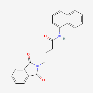 molecular formula C22H18N2O3 B3749315 4-(1,3-dioxo-1,3-dihydro-2H-isoindol-2-yl)-N-1-naphthylbutanamide 