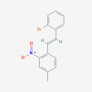 molecular formula C15H12BrNO2 B374932 1-[2-(2-Bromophenyl)vinyl]-4-methyl-2-nitrobenzene 