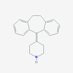 molecular formula C20H21N B374933 4-(10,11-dihydro-5H-dibenzo[a,d]cyclohepten-5-ylidene)piperidine 