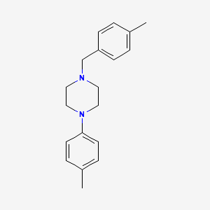 molecular formula C19H24N2 B3749333 1-(4-methylbenzyl)-4-(4-methylphenyl)piperazine 