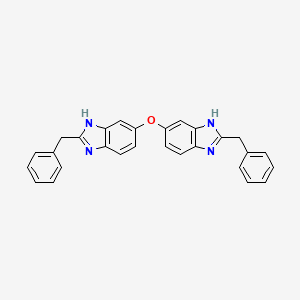 molecular formula C28H22N4O B3749402 6,6'-oxybis(2-benzyl-1H-benzimidazole) 