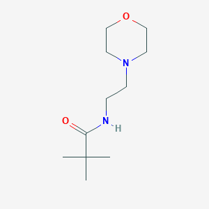 molecular formula C11H22N2O2 B3749420 2,2-dimethyl-N-[2-(4-morpholinyl)ethyl]propanamide 