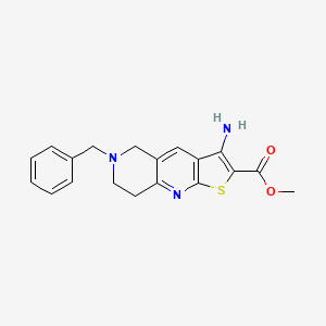 molecular formula C19H19N3O2S B3749430 methyl 3-amino-6-benzyl-5,6,7,8-tetrahydrothieno[2,3-b]-1,6-naphthyridine-2-carboxylate 