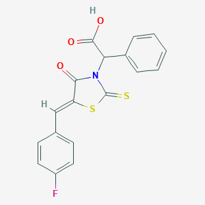 [5-(4-Fluorobenzylidene)-4-oxo-2-thioxo-1,3-thiazolidin-3-yl](phenyl)acetic acid