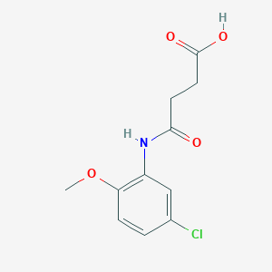 molecular formula C11H12ClNO4 B3749513 4-[(5-chloro-2-methoxyphenyl)amino]-4-oxobutanoic acid 