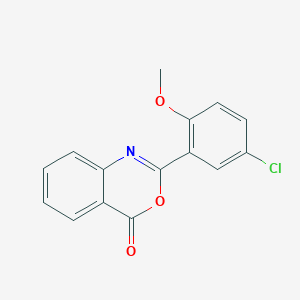 molecular formula C15H10ClNO3 B3749534 2-(5-chloro-2-methoxyphenyl)-4H-3,1-benzoxazin-4-one 