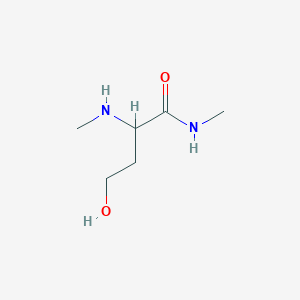 molecular formula C6H14N2O2 B3749577 N~1~,N~2~-dimethylhomoserinamide 