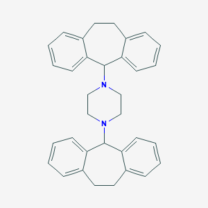 molecular formula C34H34N2 B374960 1,4-di(10,11-dihydro-5H-dibenzo[a,d]cyclohepten-5-yl)piperazine 