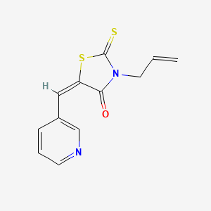 molecular formula C12H10N2OS2 B3749627 3-allyl-5-(3-pyridinylmethylene)-2-thioxo-1,3-thiazolidin-4-one 