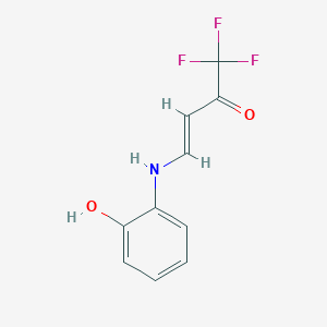 molecular formula C10H8F3NO2 B3749661 1,1,1-trifluoro-4-[(2-hydroxyphenyl)amino]-3-buten-2-one 