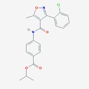 Isopropyl 4-({[3-(2-chlorophenyl)-5-methyl-4-isoxazolyl]carbonyl}amino)benzoate