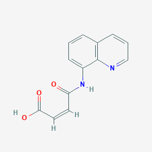 molecular formula C13H10N2O3 B3749692 4-oxo-4-(8-quinolinylamino)-2-butenoic acid 