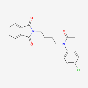 molecular formula C20H19ClN2O3 B3749729 N-(4-chlorophenyl)-N-[4-(1,3-dioxo-1,3-dihydro-2H-isoindol-2-yl)butyl]acetamide 