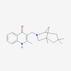 molecular formula C21H28N2O B374977 2-Methyl-3-[(1,3,3-trimethyl-6-azabicyclo[3.2.1]oct-6-yl)methyl]quinolin-4-ol CAS No. 347364-79-8