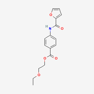 molecular formula C16H17NO5 B3749821 2-ethoxyethyl 4-(2-furoylamino)benzoate 