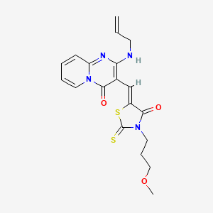 molecular formula C19H20N4O3S2 B3749830 2-(allylamino)-3-{[3-(3-methoxypropyl)-4-oxo-2-thioxo-1,3-thiazolidin-5-ylidene]methyl}-4H-pyrido[1,2-a]pyrimidin-4-one 
