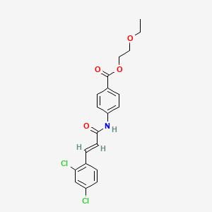 molecular formula C20H19Cl2NO4 B3749835 2-ethoxyethyl 4-{[3-(2,4-dichlorophenyl)acryloyl]amino}benzoate 