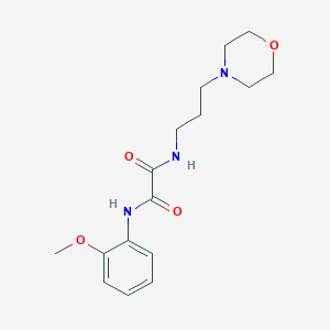molecular formula C16H23N3O4 B3749879 N-(2-methoxyphenyl)-N'-[3-(4-morpholinyl)propyl]ethanediamide 