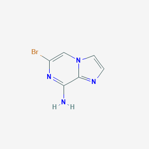 molecular formula C6H5BrN4 B037499 6-Bromoimidazo[1,2-a]pyrazin-8-amine CAS No. 117718-84-0