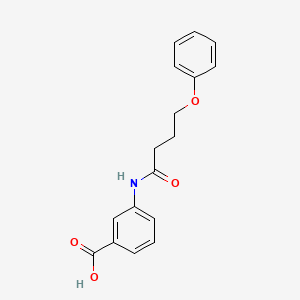 molecular formula C17H17NO4 B3749952 3-[(4-phenoxybutanoyl)amino]benzoic acid 