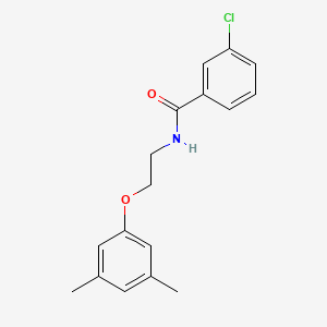 molecular formula C17H18ClNO2 B3749991 3-chloro-N-[2-(3,5-dimethylphenoxy)ethyl]benzamide 