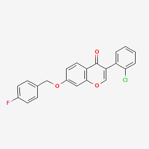 molecular formula C22H14ClFO3 B3750003 3-(2-chlorophenyl)-7-[(4-fluorobenzyl)oxy]-4H-chromen-4-one 