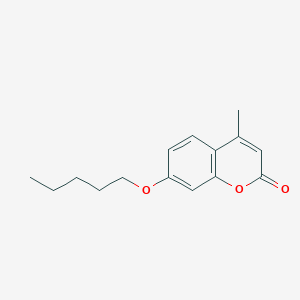molecular formula C15H18O3 B3750044 4-methyl-7-(pentyloxy)-2H-chromen-2-one 