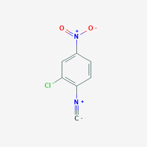molecular formula C7H3ClN2O2 B037501 2-Chloro-1-isocyano-4-nitrobenzene CAS No. 118783-09-8