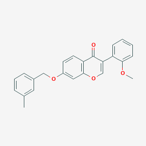 molecular formula C24H20O4 B375010 3-(2-methoxyphenyl)-7-[(3-methylbenzyl)oxy]-4H-chromen-4-one 