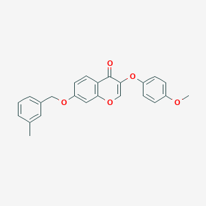 molecular formula C24H20O5 B375014 3-(4-methoxyphenoxy)-7-[(3-methylbenzyl)oxy]-4H-chromen-4-one 