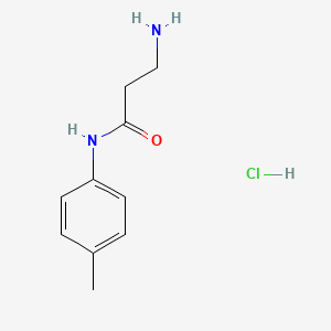 molecular formula C10H15ClN2O B3750164 N~1~-(4-methylphenyl)-beta-alaninamide hydrochloride 