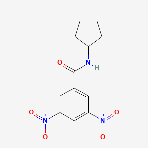 molecular formula C12H13N3O5 B3750167 N-cyclopentyl-3,5-dinitrobenzamide 