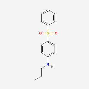 molecular formula C15H17NO2S B3750183 4-(phenylsulfonyl)-N-propylaniline 