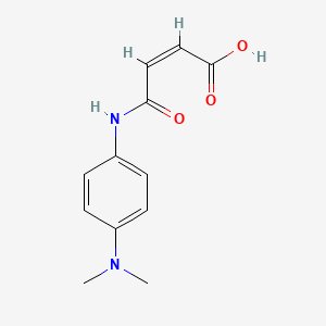 molecular formula C12H14N2O3 B3750198 4-{[4-(dimethylamino)phenyl]amino}-4-oxo-2-butenoic acid 